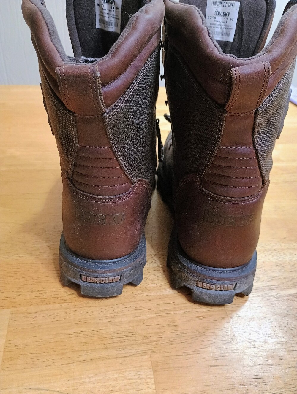 Men's Brown Rocky Bear Claw 1000 Gram Thinsulate Gore-Tex Rugged Boots 11W - Picture 5 of 5